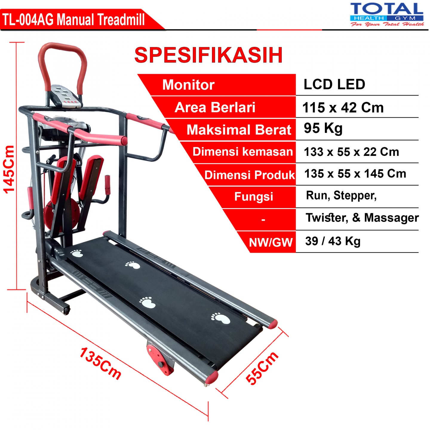 Treadmill Manual TL-004 - Image 7